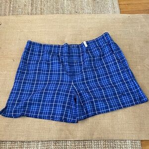 Burberry London Men’s Cotton Boxers Pajama Shorts Blue Nova Check XL